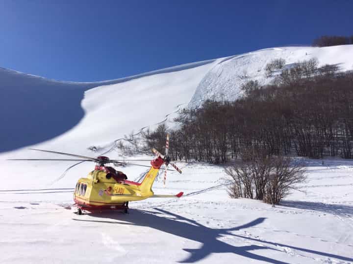 Valanga travolge tre sciatori a Campo Felice in Abruzzo