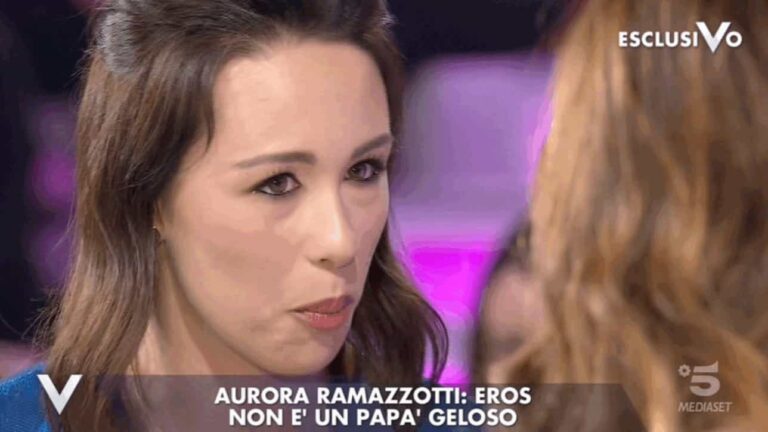 Verissimo: Aurora Ramazzotti racconta del rapporto tra fidanzato e del padre Eros