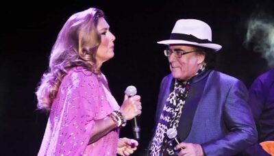 Al Bano e Romina Power: sul palco insieme per festeggiare anniversario dell’ex presidente dell’Inter