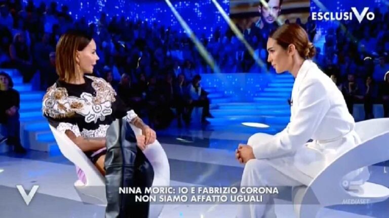 Nina Moric ospite a Verissimo parla della pace fatta con ex marito Fabrizio Corona e del figlio Carlos!