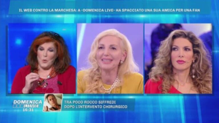 Domenica Live: lite tra la Marchesa e Patrizia De Blanck!