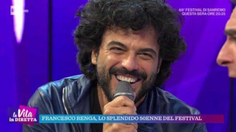 Francesco Renga, a La vita in diretta parla della nuova compagna e ringrazia Ambra!