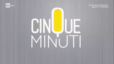 Cinque minuti - Rai 1 - Bruno Vespa