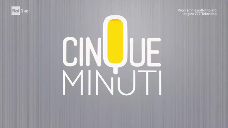Cinque minuti - Rai 1 - Bruno Vespa