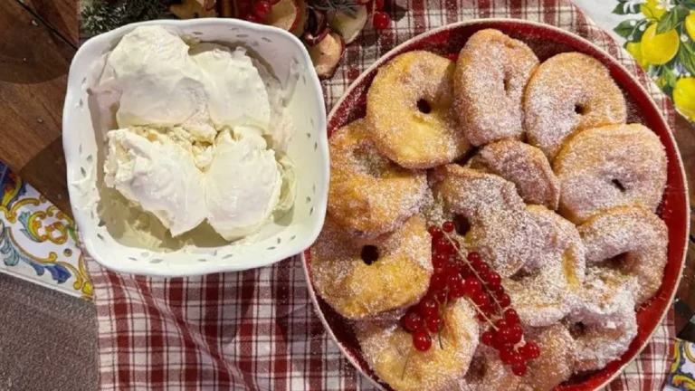 La ricetta delle frittelle di mele con gelato di Barbara De Nigris a È sempre mezzogiorno